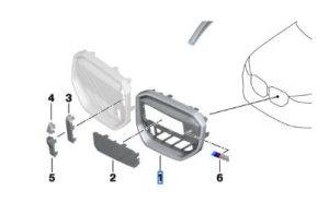 Mặt ca lăng phát sáng X3 G45 | chính hãng BMW
